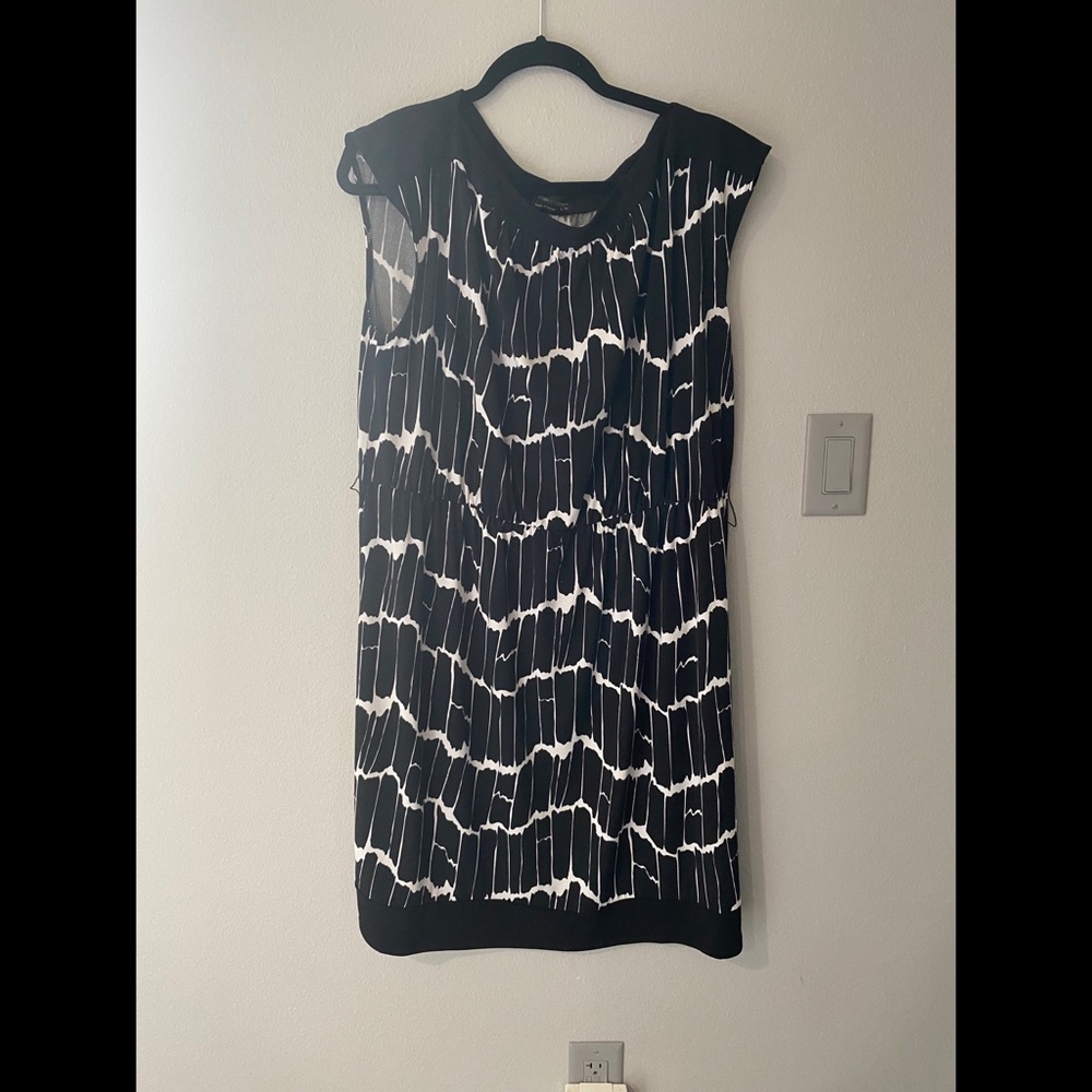 Max&Cleo Black & White Sleeveless Dress